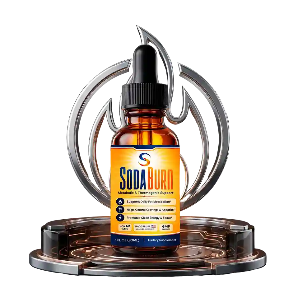 SodaBurn Metabolic Thermogenic Liquid Drops &ndash; 1 fl oz, Non-GMO, GMP-Certified USA